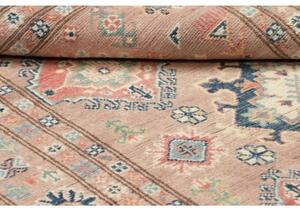 Tappeto Kazak Stilizzato Rosa Antico Blu 115x182 Cm
