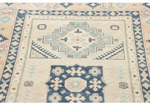 Tappeto Kazak Geometrico Avorio Blu 120x183 Cm