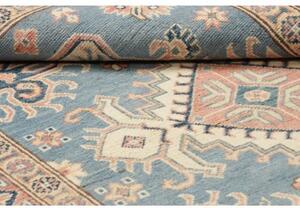 Tappeto Kazak Stilizzato Celeste Rosa Antico 118x188 Cm