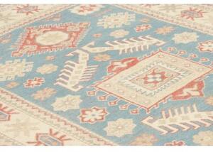 Tappeto Kazak Stilizzato Azzurro Avorio 127x186 Cm