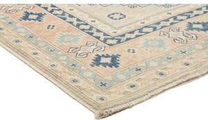 Tappeto Kazak Geometrico Avorio Blu 120x183 Cm