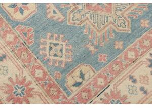 Tappeto Kazak Geometrico Azzurro Rosa 122x182 Cm