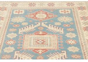 Tappeto Kazak Stilizzato Azzurro Avorio 127x186 Cm