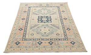 Tappeto Kazak Geometrico Avorio Blu 120x183 Cm
