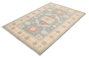 Tappeto Kazak Stilizzato Azzurro Avorio 127x186 Cm