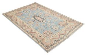 Tappeto Kazak Stilizzato Azzurro Beige 120x181 Cm