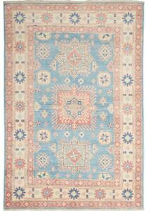 Tappeto Kazak Geometrico Azzurro Rosa 122x182 Cm
