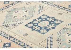Tappeto Kazak Geometrico Avorio Blu 120x183 Cm