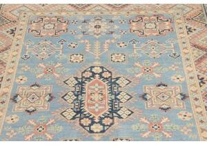 Tappeto Kazak Stilizzato Azzurro Beige 120x181 Cm