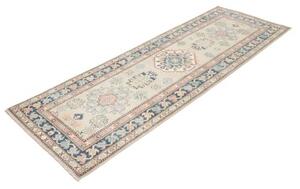 Tappeto Kazak Stilizzato Beige Blu Corsia 84x240 Cm