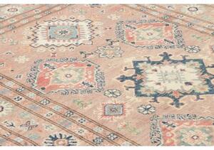 Tappeto Kazak Stilizzato Rosa Antico Blu 115x182 Cm