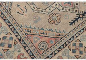Tappeto Kazak Geometrico Avorio Blu Scuro 122x189 Cm