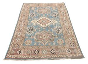 Tappeto Kazak Stilizzato Celeste Rosa Antico 118x188 Cm