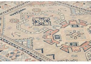 Tappeto Kazak Geometrico Avorio Blu Scuro 122x189 Cm
