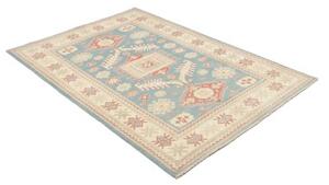 Tappeto Kazak Stilizzato Azzurro Avorio 127x186 Cm