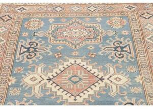 Tappeto Kazak Stilizzato Celeste Rosa Antico 118x188 Cm