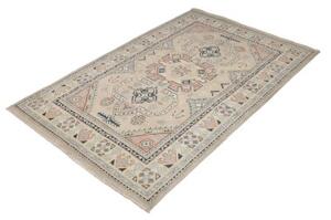Tappeto Kazak Geometrico Avorio Blu Scuro 122x189 Cm