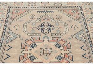 Tappeto Kazak Geometrico Avorio Blu Scuro 122x189 Cm