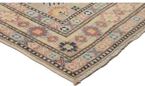 Tappeto Kazak Geometrico Grigio Blu Corsia 81x309 Cm