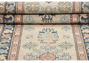 Tappeto Kazak Stilizzato Beige Blu Corsia 84x240 Cm