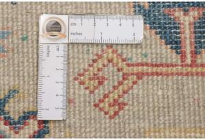 Tappeto Kazak Stilizzato Avorio Blu Corsia 90x312 Cm