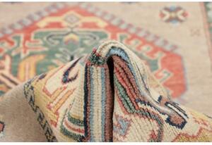 Tappeto Kazak Stilizzato Beige Azzurro Corsia 86x307 Cm