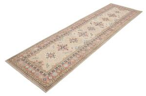 Tappeto Kazak Stilizzato Avorio Rosa Antico Corsia 85x294 Cm