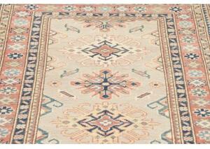 Tappeto Kazak Stilizzato Avorio Rosa Antico Corsia 85x294 Cm