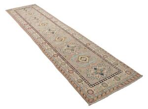 Tappeto Kazak Stilizzato Beige Blu Corsia 71x318 Cm