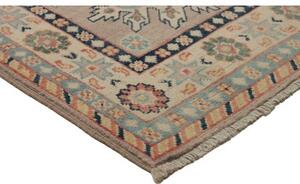 Tappeto Kazak Stilizzato Beige Blu Corsia 71x318 Cm