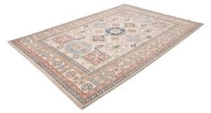 Tappeto Kazak Stilizzato Avorio Blu 203x294 Cm