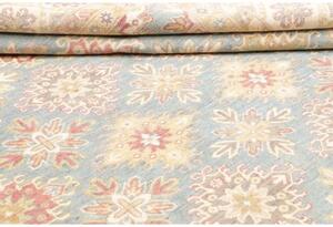 Tappeto Kazak Stilizzato Celeste Beige 246x298 Cm