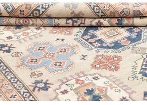 Tappeto Kazak Stilizzato Avorio Blu 203x294 Cm