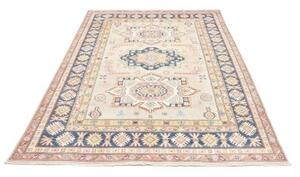 Tappeto Kazak Geometrico Avorio Blu 167x240 Cm