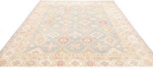 Tappeto Kazak Stilizzato Celeste Beige 246x298 Cm