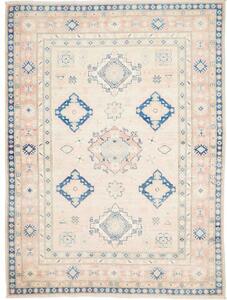 Tappeto Kazak Stilizzato Beige Blu 148x201 Cm