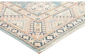 Tappeto Kazak Geometrico Azzurro Beige 149x208 Cm