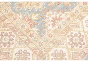 Tappeto Kazak Stilizzato Celeste Beige 246x298 Cm