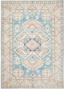 Tappeto Kazak Geometrico Azzurro Beige 149x208 Cm
