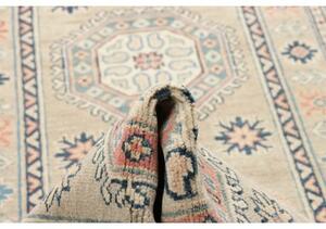 Tappeto Kazak Geometrico Beige Blu Corsia 83x388 Cm