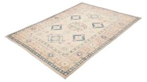 Tappeto Kazak Stilizzato Beige Blu 148x201 Cm