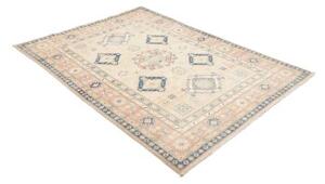 Tappeto Kazak Stilizzato Beige Blu 148x201 Cm