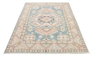 Tappeto Kazak Geometrico Azzurro Beige 149x208 Cm