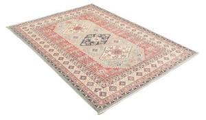 Tappeto Kazak Stilizzato Celeste Corallo 147x194 Cm