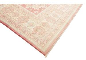 Tappeto Kazak Stilizzato Rosa Antico Avorio 265x360 Cm