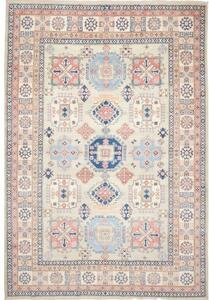 Tappeto Kazak Stilizzato Avorio Blu 203x294 Cm