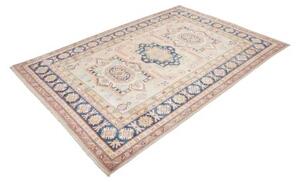 Tappeto Kazak Geometrico Avorio Blu 167x240 Cm