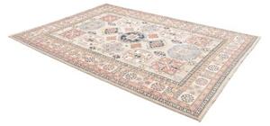 Tappeto Kazak Stilizzato Avorio Blu 203x294 Cm