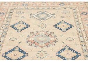 Tappeto Kazak Stilizzato Beige Blu 148x201 Cm