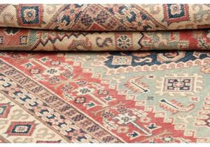 Tappeto Kazak Stilizzato Celeste Corallo 147x194 Cm